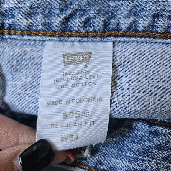 Early 2000 505 Levi Regulat Fit Shorts W34 - Picture 8 of 10